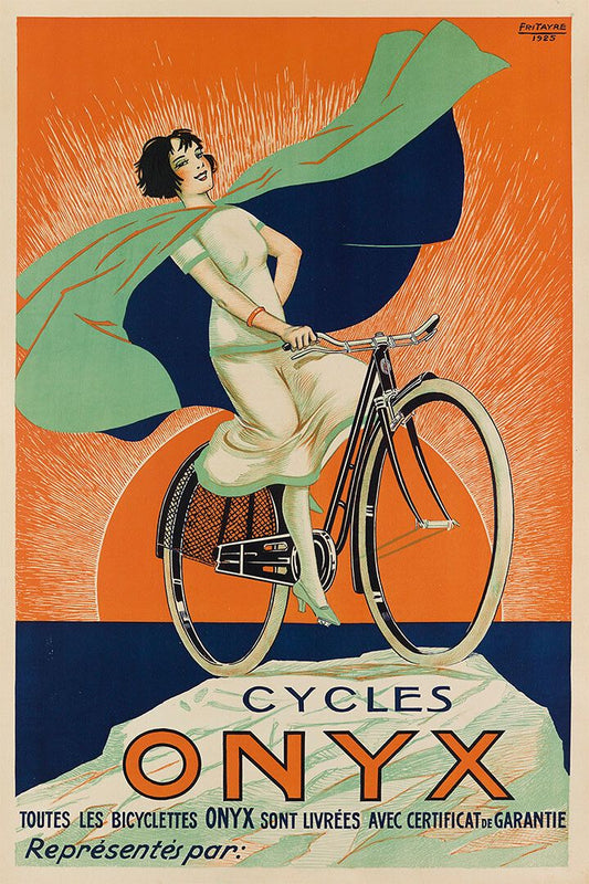 1920S Cycles Onyx Vintage Style Bicycle Riding Advertising Wall Poster