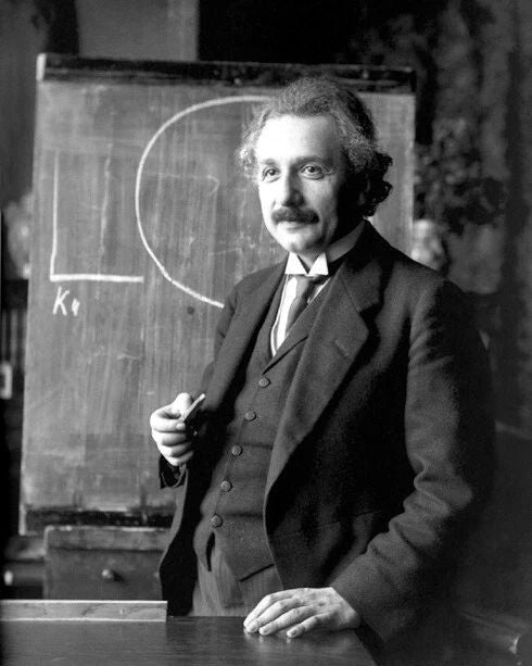 1921 Inventor Genius Albert Einstein Glossy Photo Nobel Prize In Physics