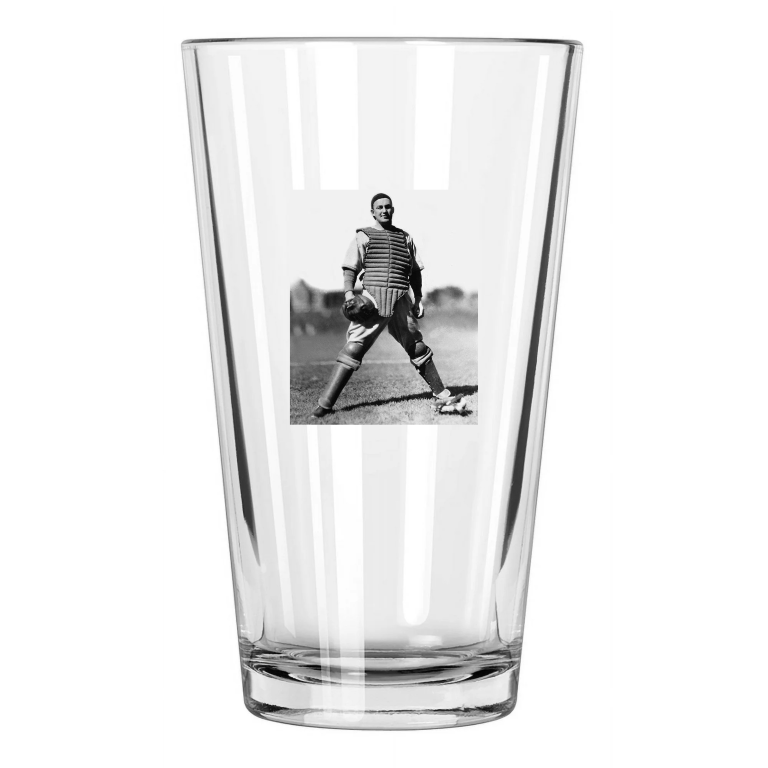 1922 Chicago Cubs Charles 'Gabby' Hartnett Photo Hof 55 Pint Beer Drinking Glass