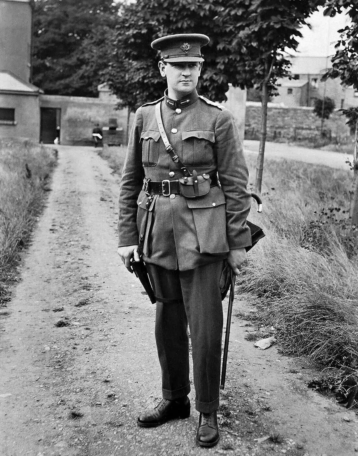1922 Irish Republican Army General Michael Collins Retro Picture Keychain