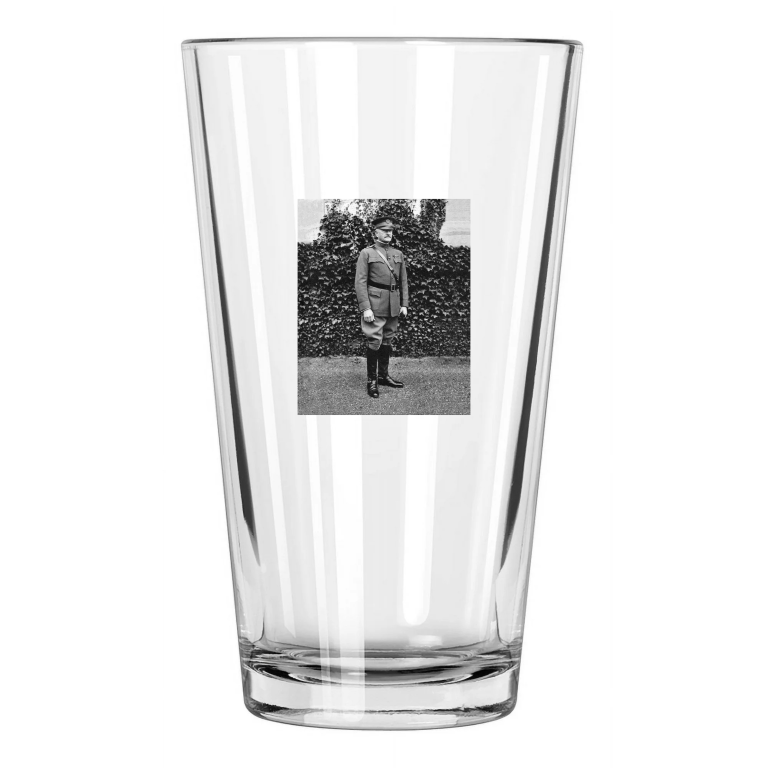 1922 Us Army General John Pershing American Legion Pint Beer Drinking Glass