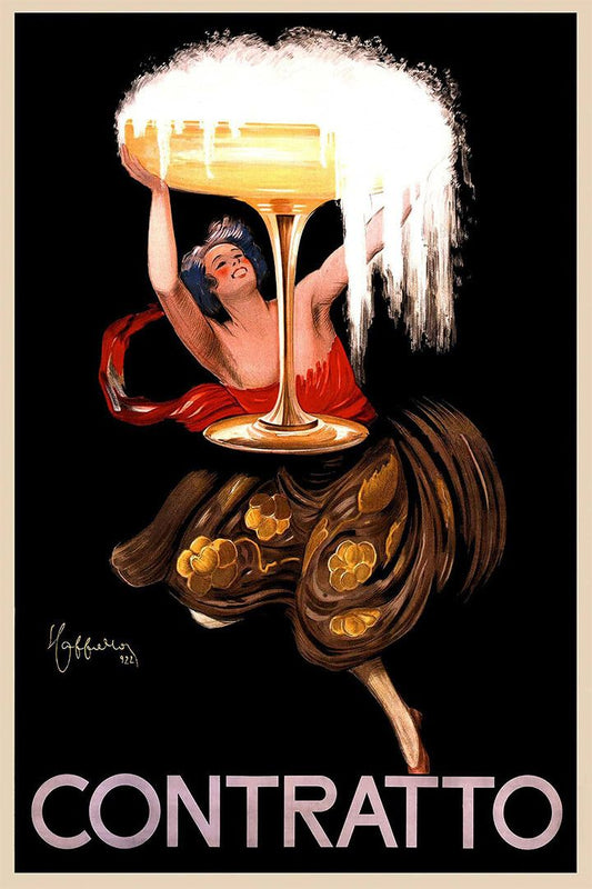 1922 Vintage Champagne Celebration Contratto Jigsaw Puzzle