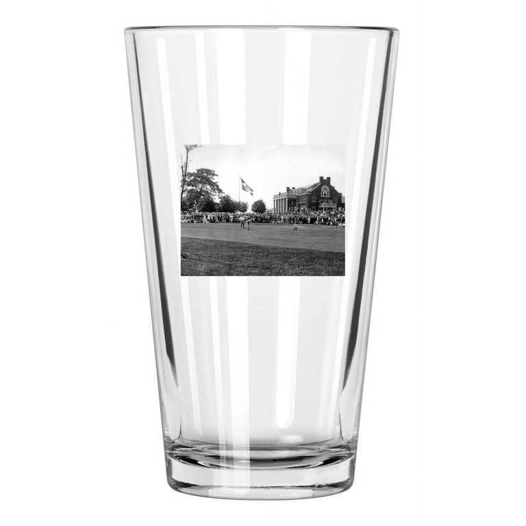 1923 Amateur Golfer Bobby Jones Inwood Country Club Pint Beer Drinking Glass
