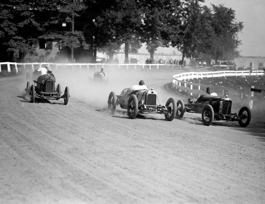1923 Auto Races Rockville Fair Scene Vintage Keychain Reprint