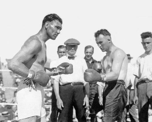 1923 Championship Jack Dempsey Vs Tommy Gibbons Glossy Photo Print Poster