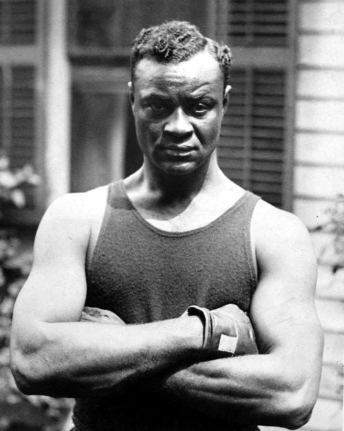 1923 Heavyweight Champion Boxer Harry Wills Glossy Keychain Print Boxing