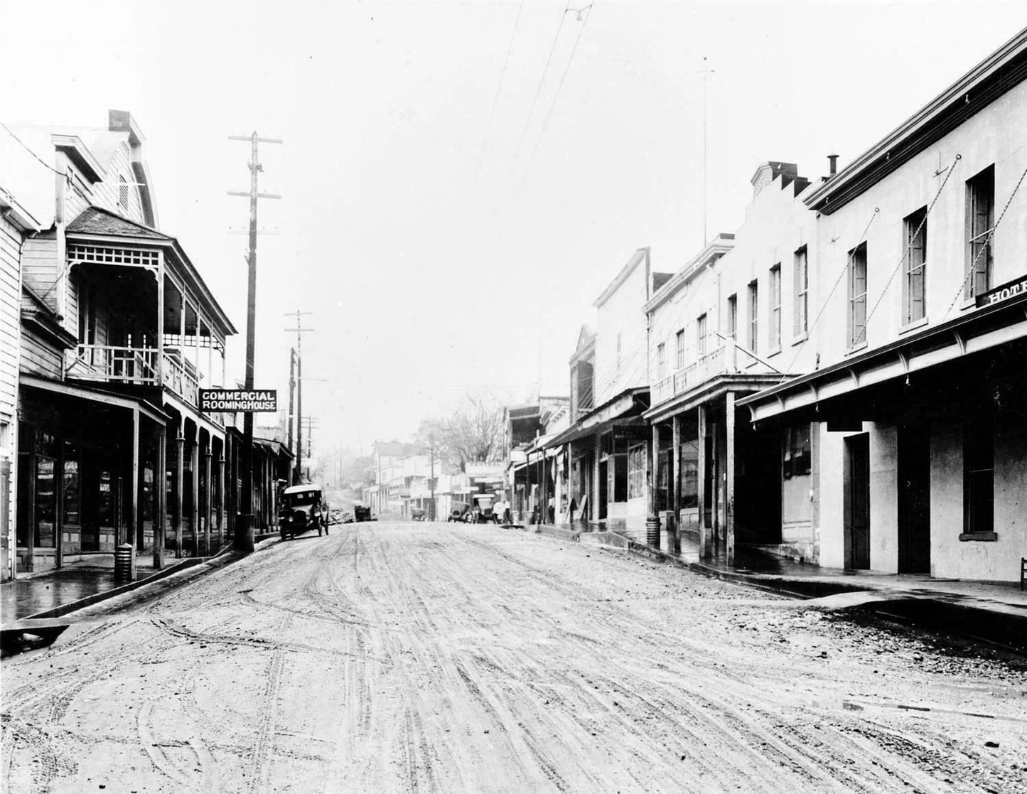1923 Main St Angels Camp California Vintage Old Keychain Picture Reprint