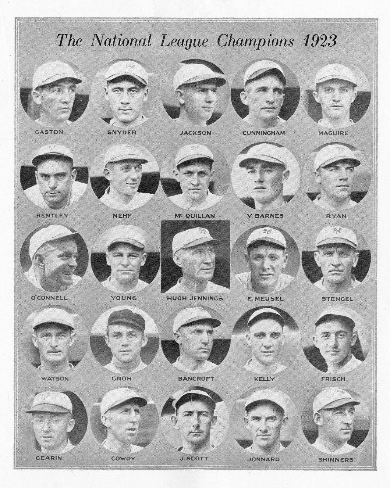 1923 New York Giants Ny Team Baseball Mlb Nl Champs 300 Piece Jigsaw Puzzle