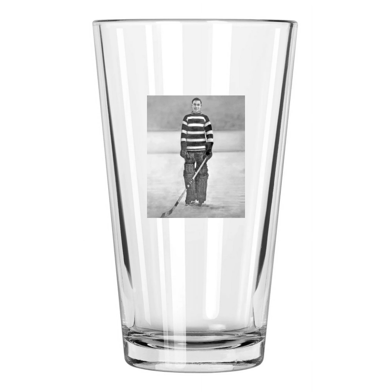 1923 Ottawa Senators Clint Benedict Photo Hockey Hof 65 Pint Beer Drinking Glass