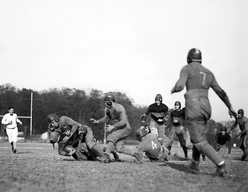 1923 Randolph Macon Gallaudet Football Old Keychain Picture Reprint