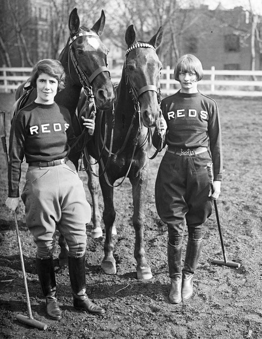 1923 Reds Polo Team Members Vintage Old Horse Sport 300 Piece Jigsaw Puzzle