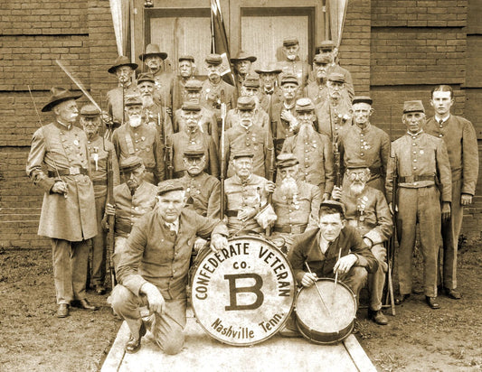 1924 Company B Confederate Veterans Band Old Magnet Reprint