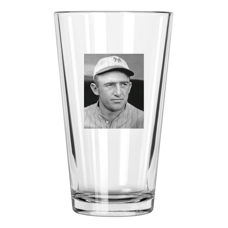 1924 New York Giants Frank Frisch Photo Baseball Hof 47 Pint Beer Drinking Glass