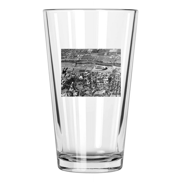 1924 Ohio Stadium Photo Aerial Ohio State Buckeyes Pint Beer Drinking Glass