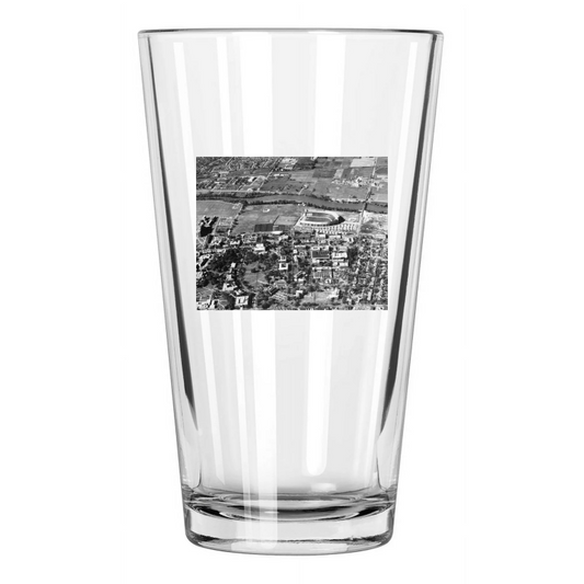 1924 Ohio Stadium Photo Aerial Ohio State Buckeyes Pint Beer Drinking Glass