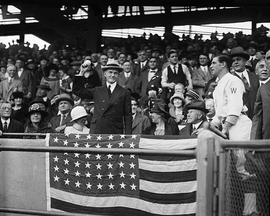 1924 President Calvin Coolidge Glossy World Series Magnet Magnet