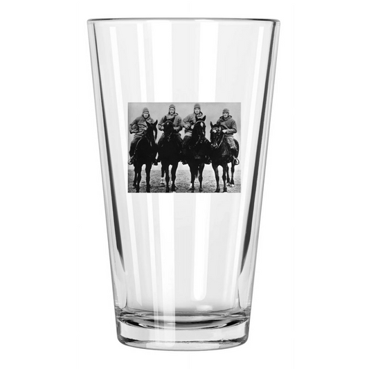 1924 The Four Horsemen Of Notre Dame Photo College Pint Beer Drinking Glass