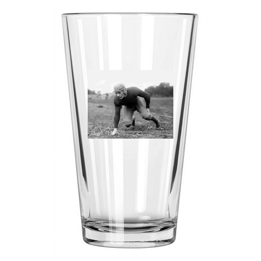 1924 University Of Illinois Red Grange College Football Pint Beer Drinking Glass