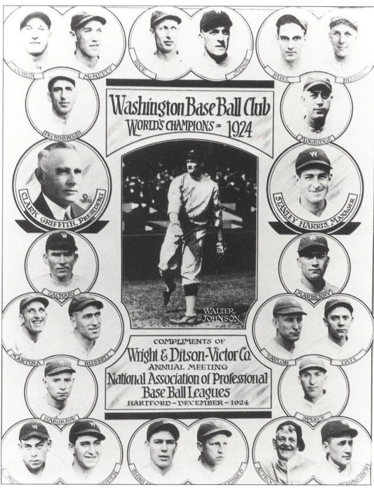 1924 Washington Senators Team Photo Mlb Baseball Picture World Champs