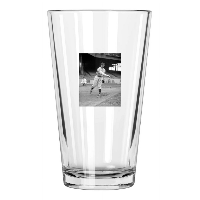 1924 Washington Senators Walter Johnson Photo Baseball Pint Beer Drinking Glass