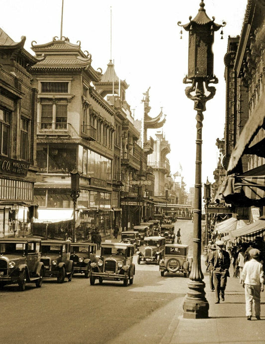 1925 Chinatown San Francisco California Old Photo Reprint