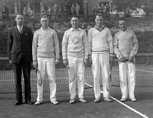 1925 Columbia Tennis Club Team Vintage Old Racquet Sport Magnet