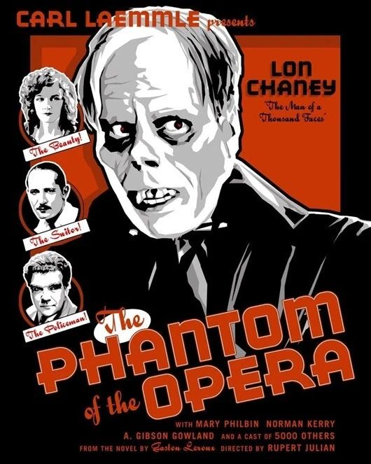 1925 Horror Film Phantom Of The Opera Glossy Photo Lon Chaney Print Poster