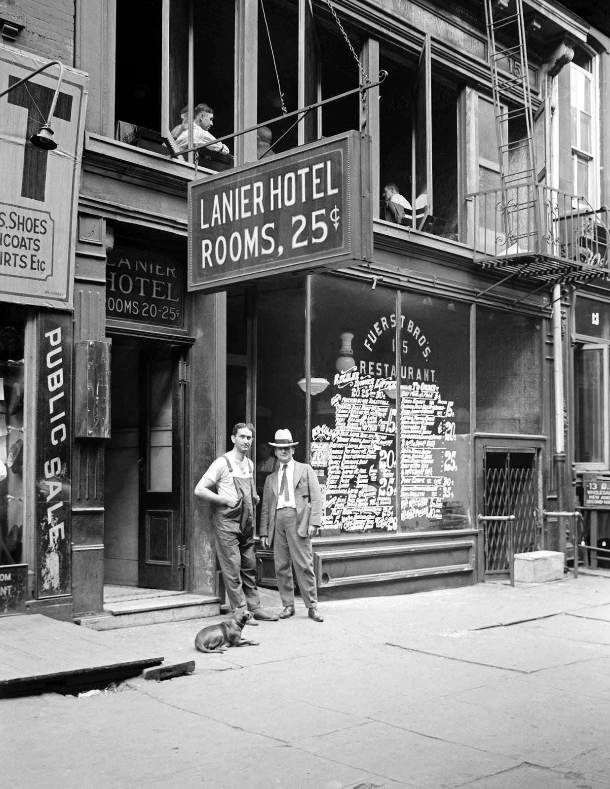 1925 Lanier Hotel Bowery Nyc Ny New York Vintage Old 300 Piece Jigsaw Puzzle