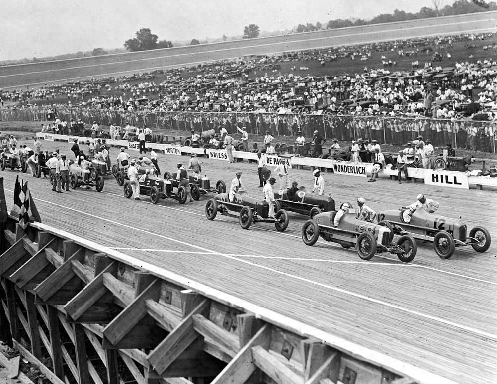 1925 Laurel Race Track Maryland Old Vintage Fast Car Photo Reprint
