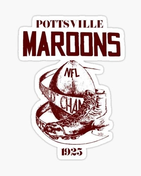 1925 Pottsville Maroons Magnet Picture Nfl Football Champs
