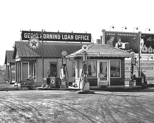 1925 Texaco Gas Station American Fuel Store Classic Picture Magnet