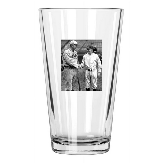 1926 Cardinals Rogers Hornsby And Yankees Miller Huggins Pint Beer Glass
