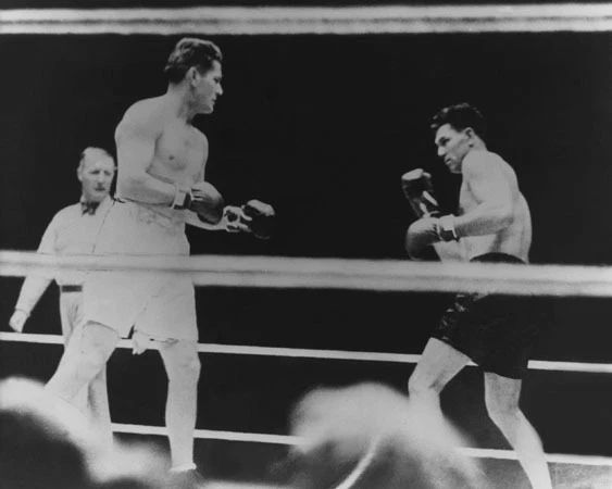 1926 Title Fight Gene Tunney Vs Jack Dempsey Glossy Keychain Heavyweight Print 2