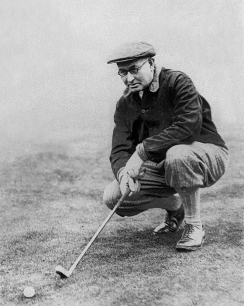 1927 Famous Golfer Harry Vardon Glossy Photo PGA Putting Print Poster