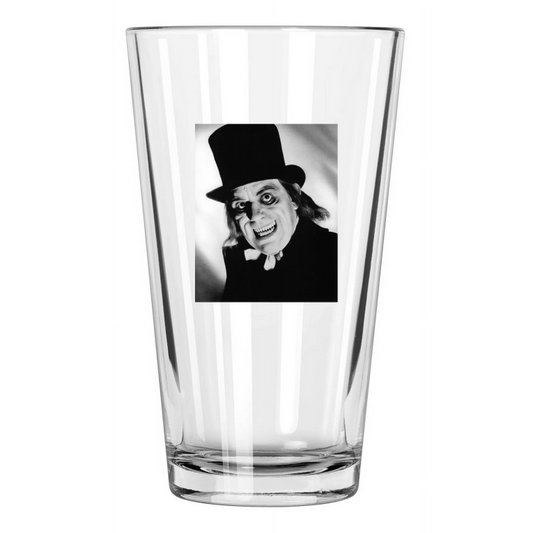 1927 Horror Film London After Midnight Photo Lon Chaney Pint Beer Drinking Glass