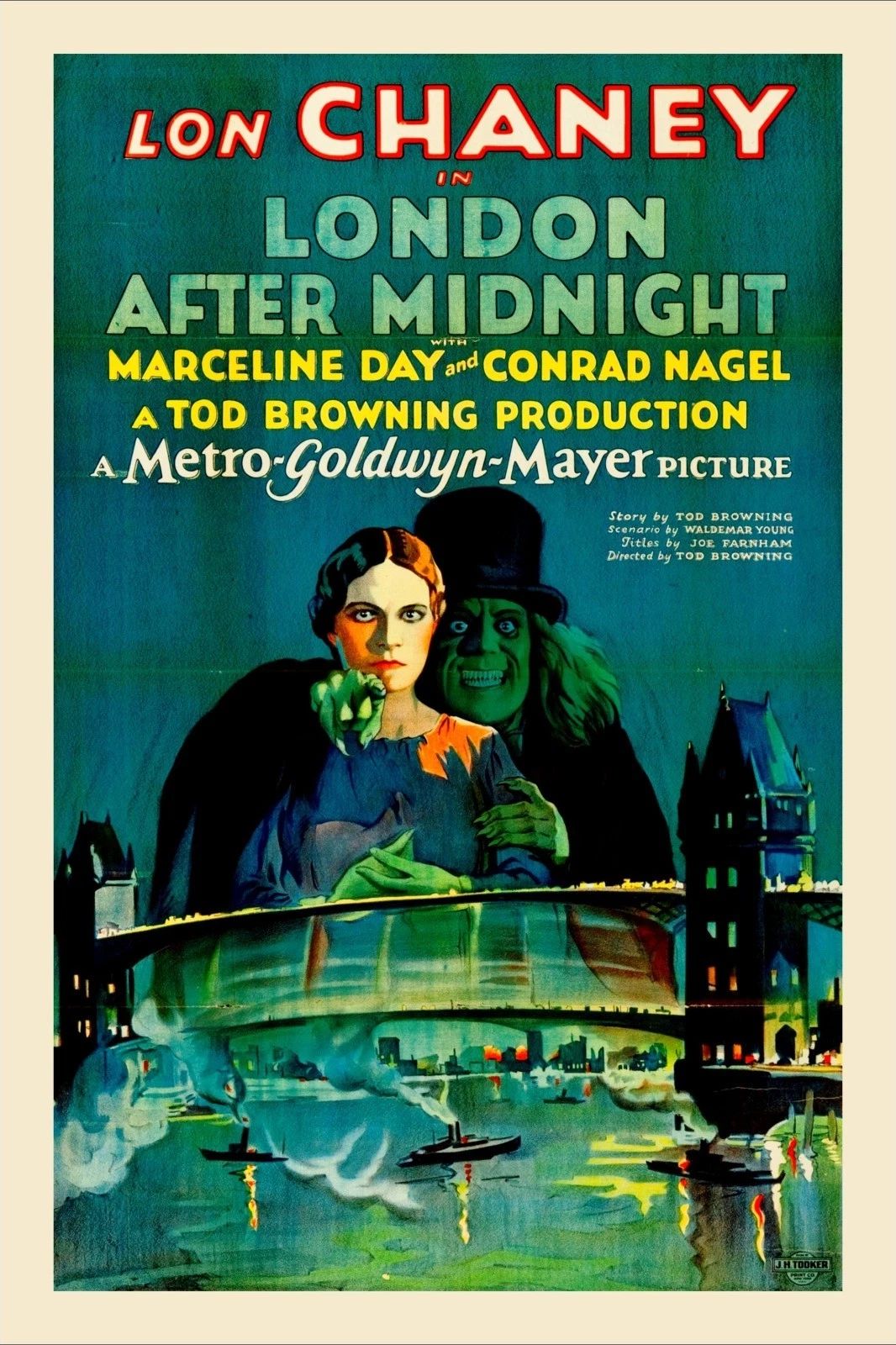 1927 London After Midnight Movie Magnet Lon Chaney Marceline Day