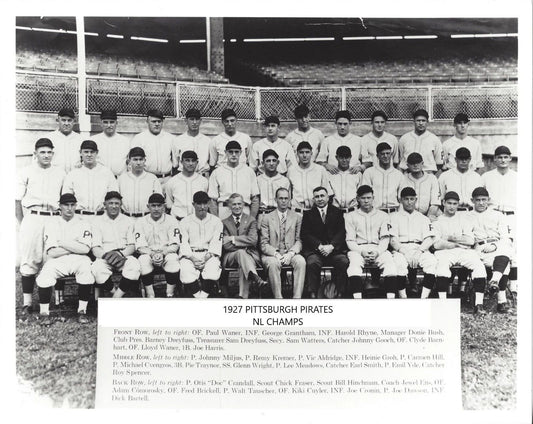 1927 Pittsburgh Pirates Team Magnet Baseball Picture Nl Champs Mlb