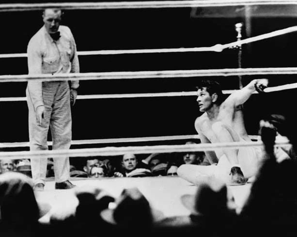 1927 Title Fight Gene Tunney Vs Jack Dempsey Glossy Photo Long Count Print