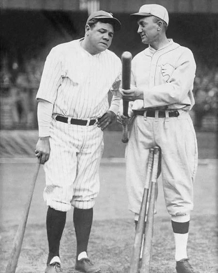 1927 Yankees Babe Ruth And Tigers Ty Cobb Glossy Magnet Print Magnetgraph