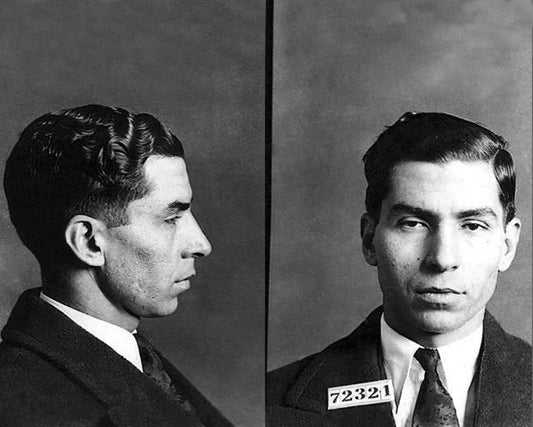 1928 Charles Lucky Luciano Glossy Mug Shot Keychain American Gangster Mobster