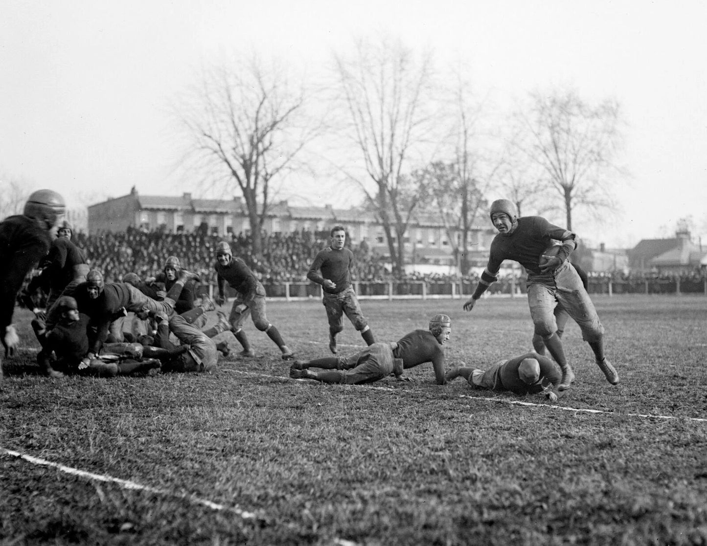 1928 Georgetown Wash & Lee Football Game Vintage Magnetgraph Reprint