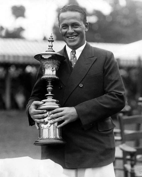 1928 Golfer Bobby Jones Glossy Magnet Print Us Amateur Trophy Magnet