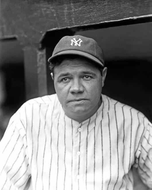 1928 New York Yankees Babe Ruth Glossy Keychain Baseball Keychain