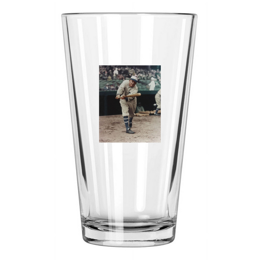 1928 Philadelphia A'S Ty Cobb Colorized Vintage Baseball Pint Beer Glass