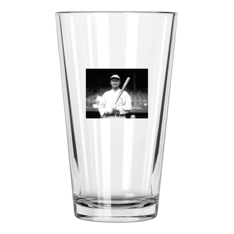 1928 Philadelphia A'S Ty Cobb Photo Baseball Hof 36 Pint Beer Drinking Glass