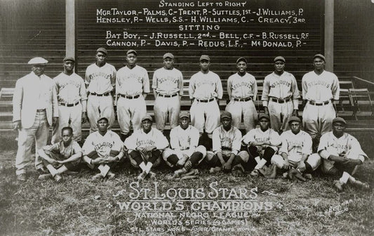1928 St Louis Stars Magnet Baseball Picture Negro League Wide Border