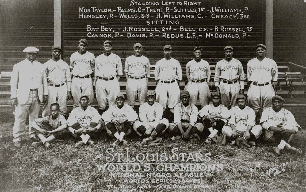 1928 St Louis Stars Keychain Baseball Picture Negro League Wide Border