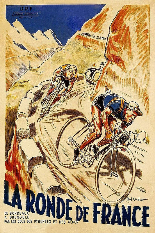 1928 The Ronde Of France Tour Of France Vintage Bicycle Jigsaw Puzzle
