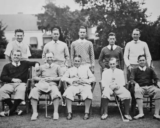 1928 U.S. Golfing Captain Bobby Jones Glossy Magnet Walker Cup Team Print