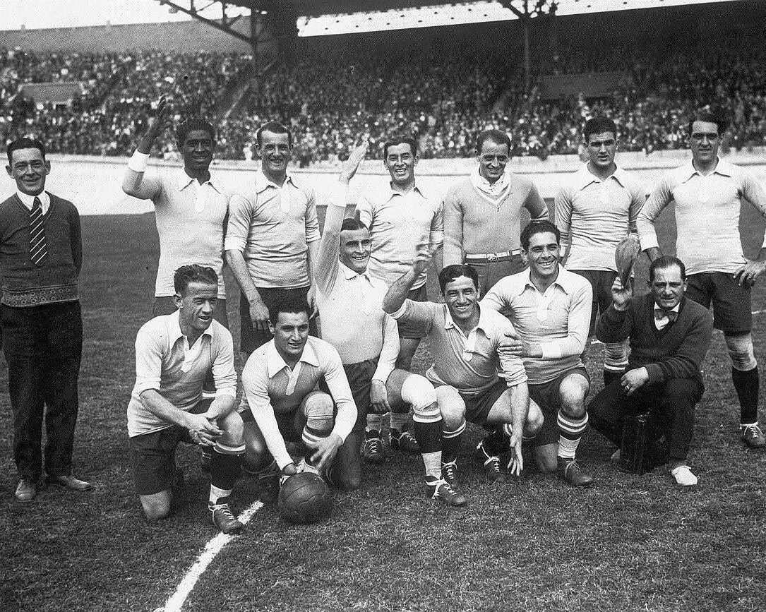 1928 Uruguay Team Photo Soccer Picture